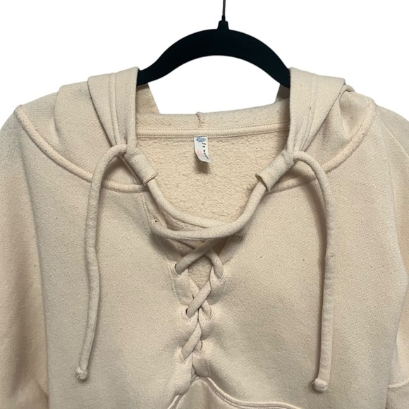 Free People Movement Believe It Lace Up Hoodie Sweatshirt - Picture 6 of 11